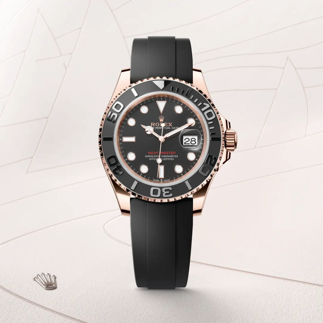 rolex yacht-master din aur everose de 18 carate, m126655-0002 - Chronolink