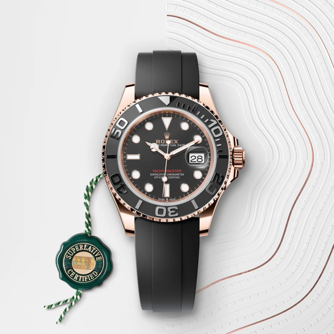 rolex yacht-master din aur everose de 18 carate, m126655-0002 - Chronolink