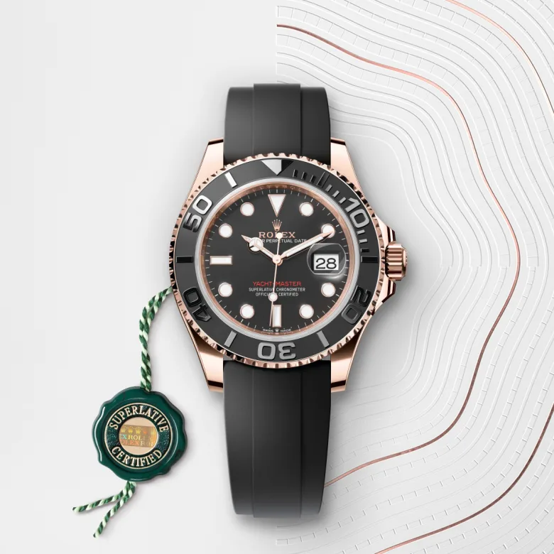 rolex yacht-master din aur everose de 18 carate, m126655-0002 - Chronolink