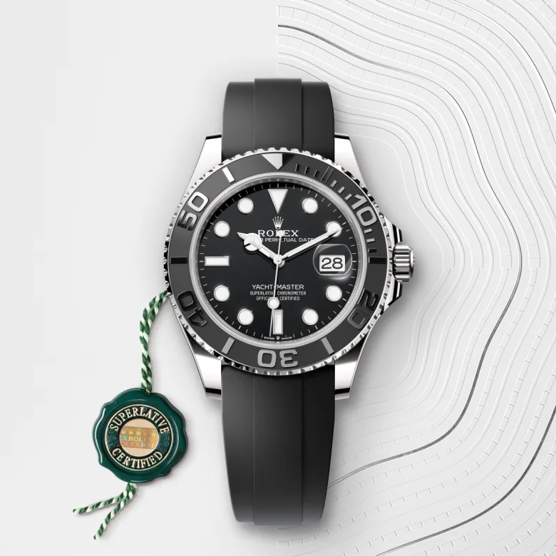 rolex yacht-master din aur alb de 18 carate, m226659-0002 - Chronolink