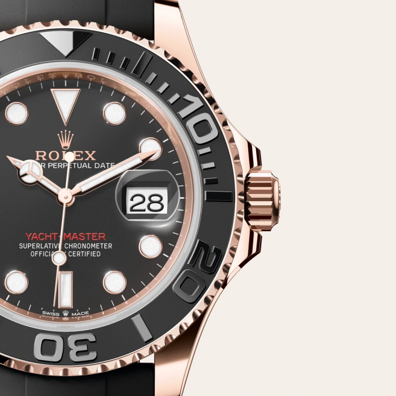 rolex yacht-master din aur everose de 18 carate, m126655-0002 - Chronolink