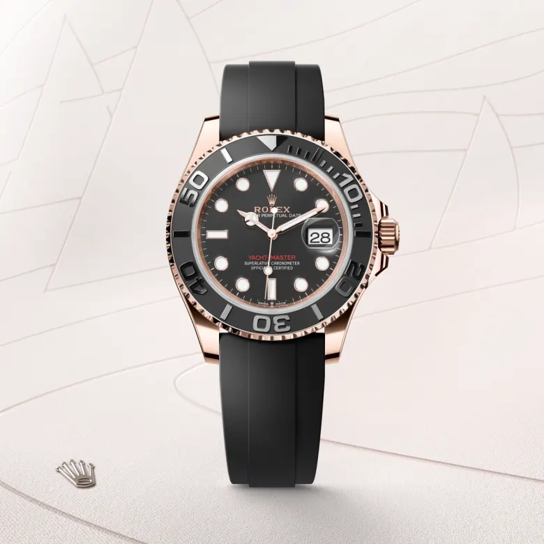 rolex yacht-master din aur everose de 18 carate, m126655-0002 - Chronolink