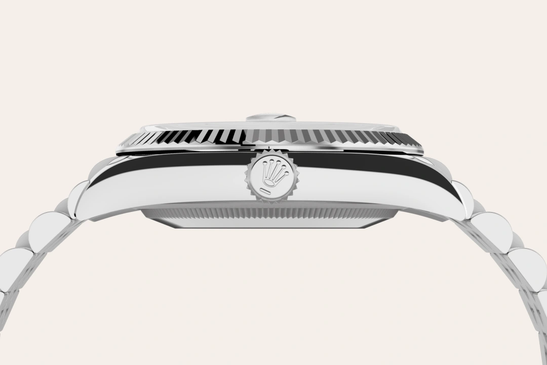 rolex datejust in white rolesor - combination of oystersteel and white gold, m126234-0051 - Chronolink