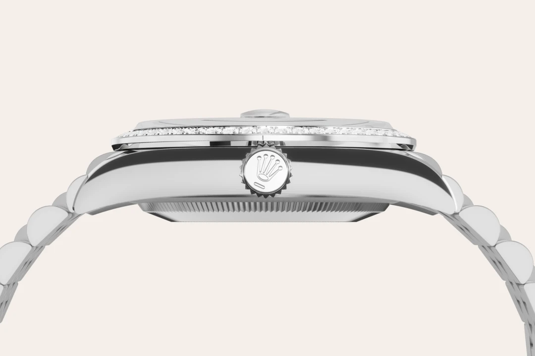 rolex datejust in white rolesor - combination of oystersteel and white gold, m126284rbr-0011 - Chronolink