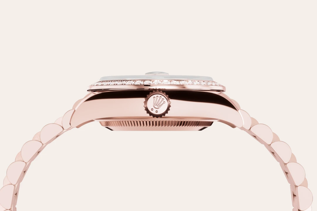 rolex lady-datejust din aur everose de 18 carate, m279135rbr-0001 - Chronolink