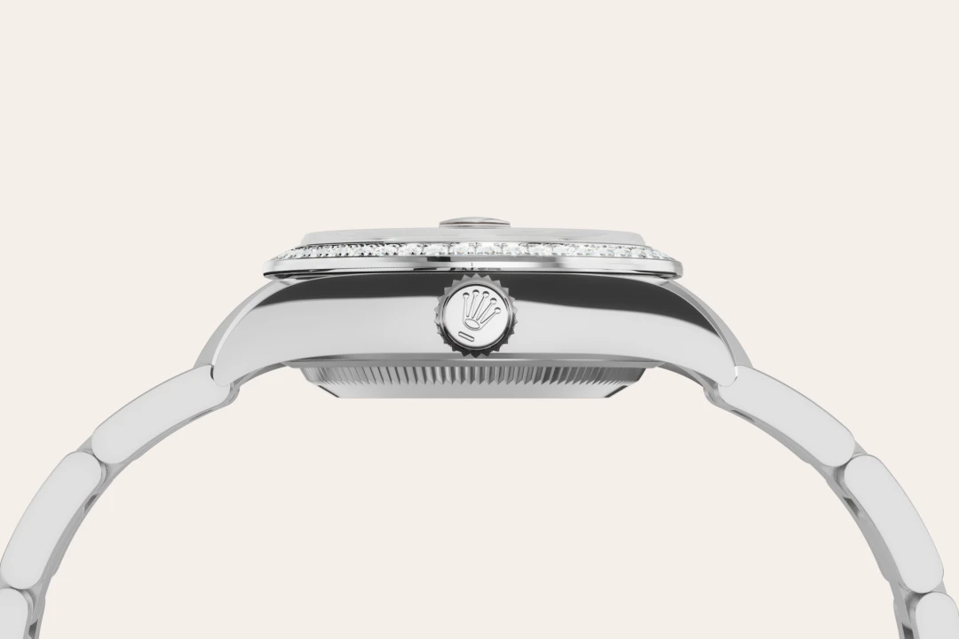 rolex lady-datejust din rolesor alb - combinație oystersteel și aur alb, m279384rbr-0004 - Chronolink