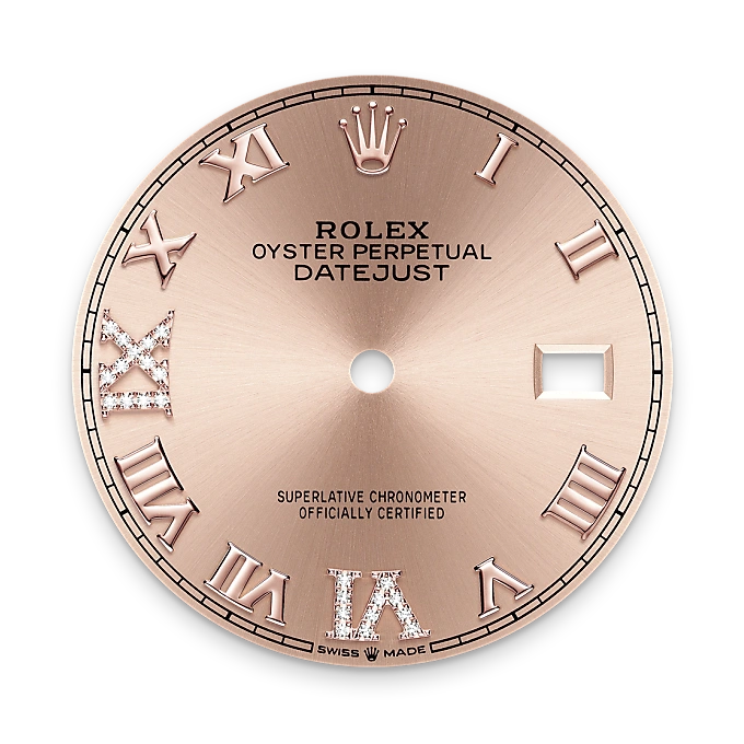 rolex datejust in everose rolesor - combination of oystersteel and everose gold, m126281rbr-0016 - Chronolink