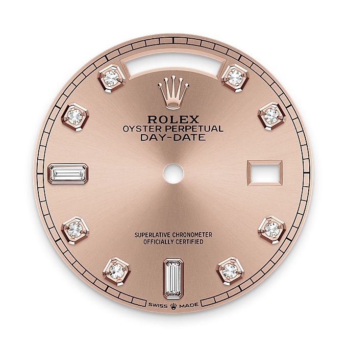 rolex day-date in 18 ct everose gold, m128235-0009 - Chronolink