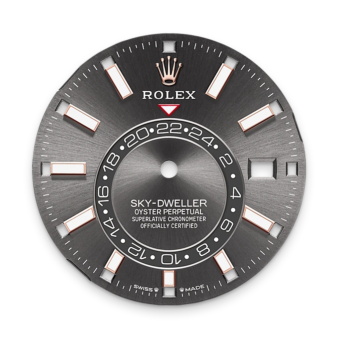 rolex sky-dweller in 18 ct everose gold, m336935-0008 - Chronolink