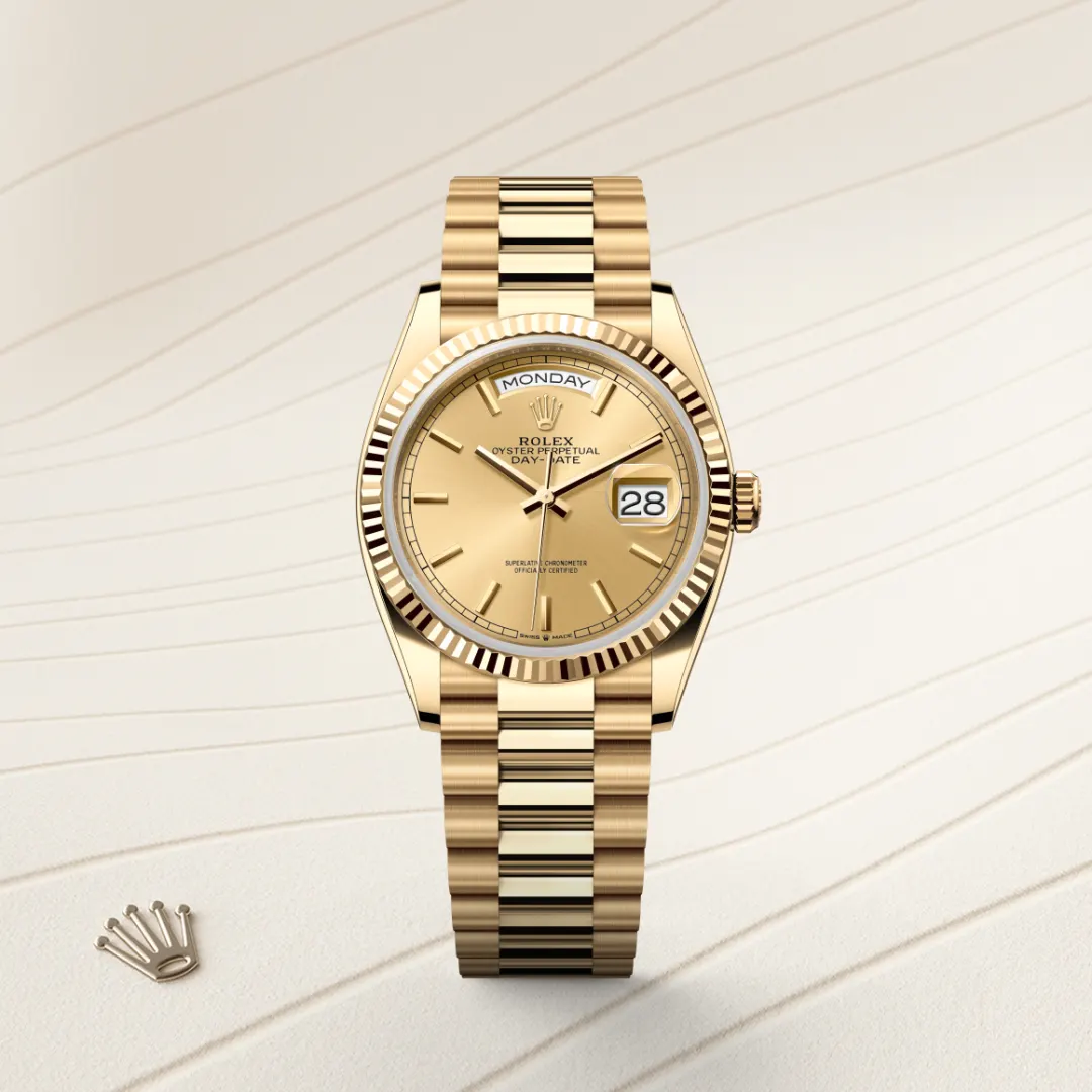 rolex day-date in 18 ct yellow gold, m128238-0045 - Chronolink