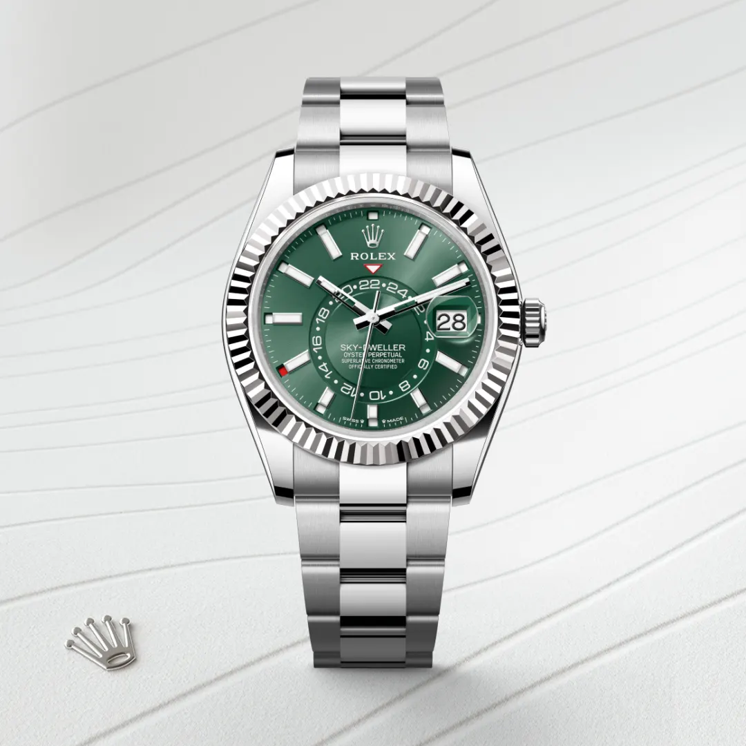 rolex sky-dweller din rolesor alb - combinație oystersteel și aur alb, m336934-0001 - Chronolink