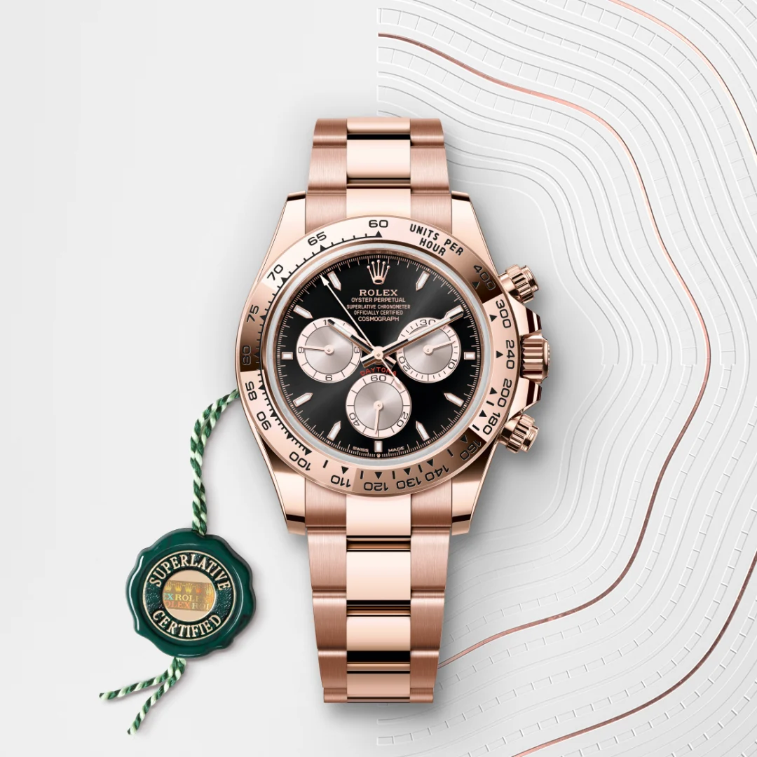 rolex cosmograph daytona in 18 ct everose gold, m126505-0001 - Chronolink