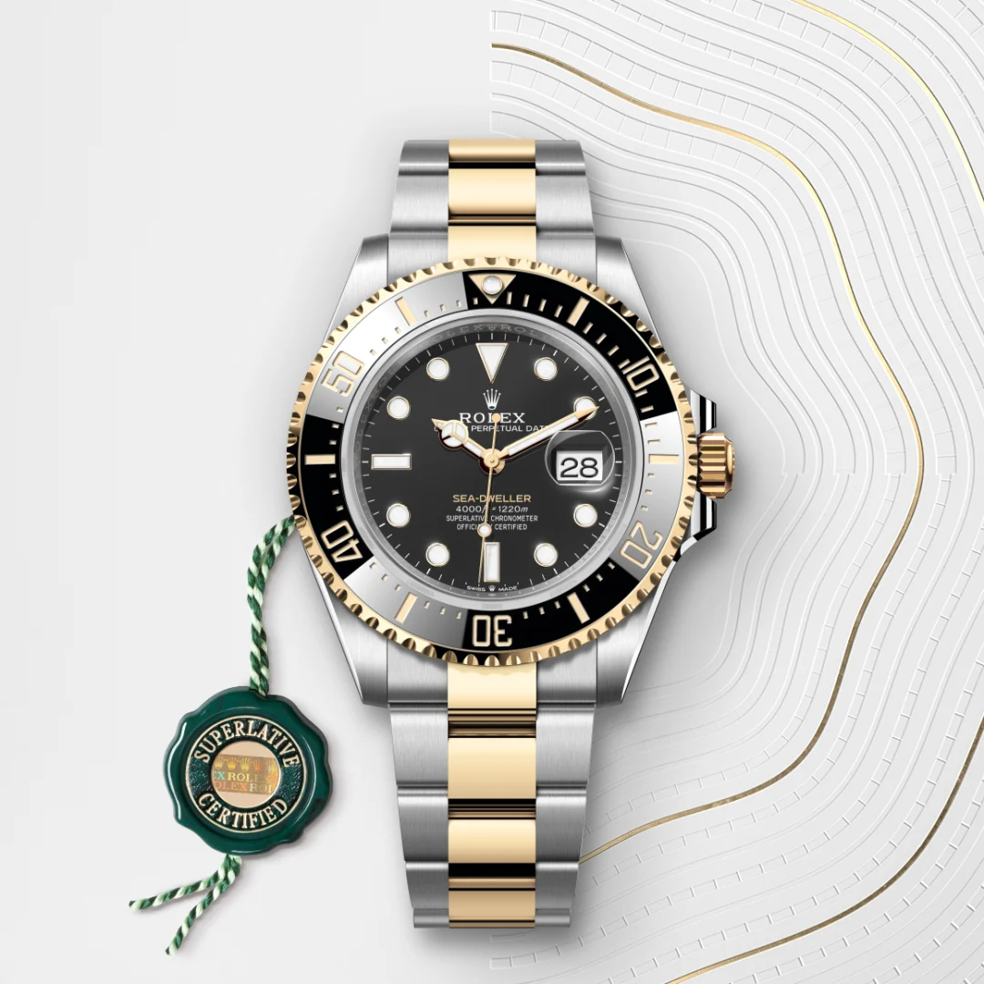 rolex sea-dweller din rolesor galben - combinație oystersteel și aur galben, m126603-0001 - Chronolink