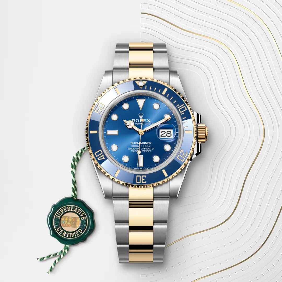 rolex submariner din rolesor galben - combinație oystersteel și aur galben, m126613lb-0002 - Chronolink