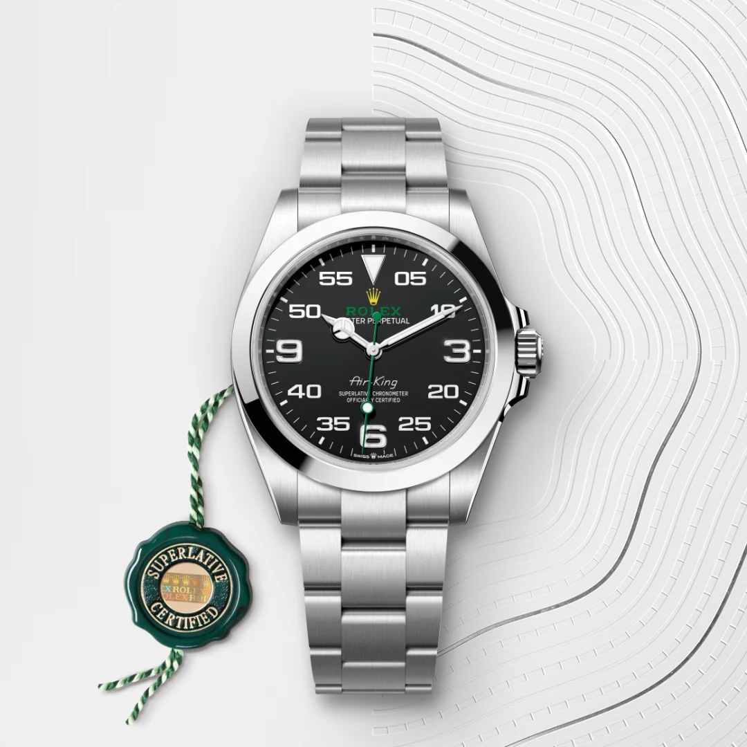 rolex air-king din oystersteel, m126900-0001 - Chronolink
