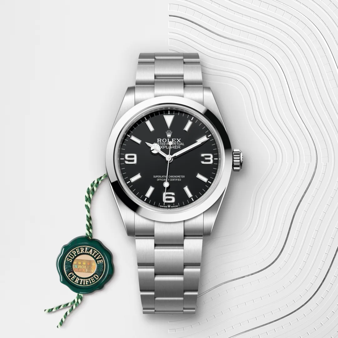 rolex explorer in oystersteel, m224270-0001 - Chronolink