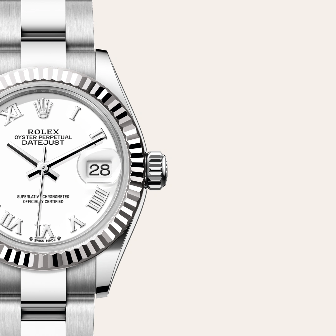 rolex lady-datejust din rolesor alb - combinație oystersteel și aur alb, m279174-0020 - Chronolink