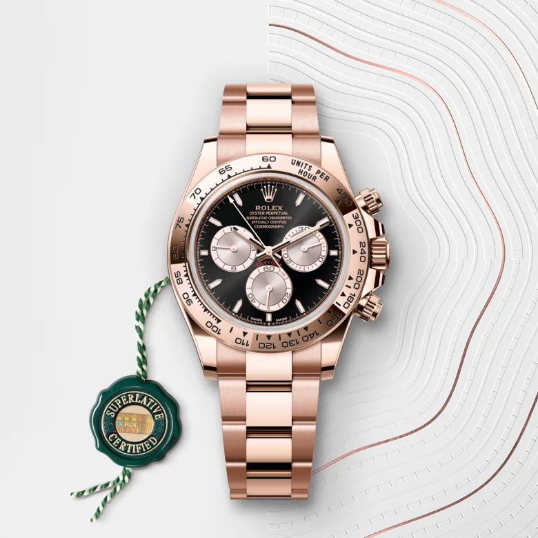 rolex cosmograph daytona in 18 ct everose gold, m126505-0001 - Chronolink