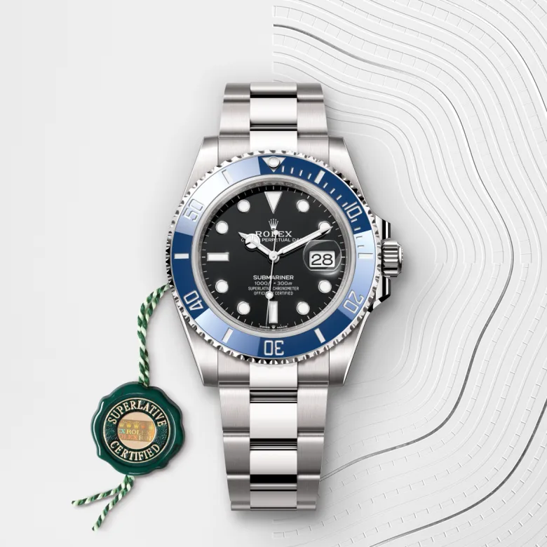 rolex submariner din aur alb de 18 carate, m126619lb-0003 - Chronolink