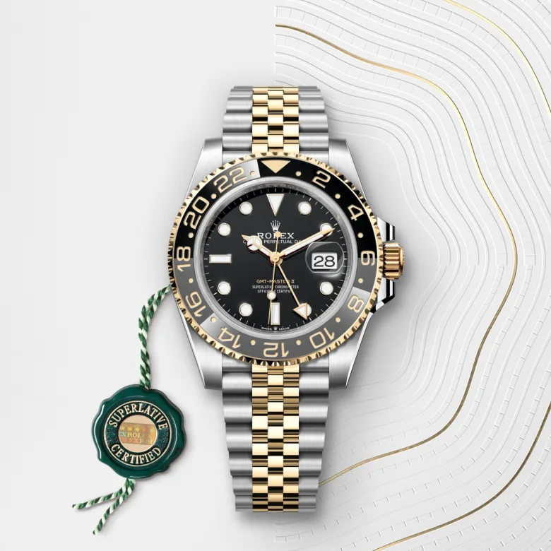 rolex gmt-master ii din rolesor galben - combinație oystersteel și aur galben, m126713grnr-0001 - Chronolink
