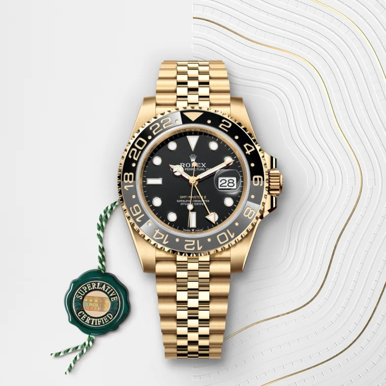 rolex gmt-master ii din aur galben de 18 carate, m126718grnr-0001 - Chronolink