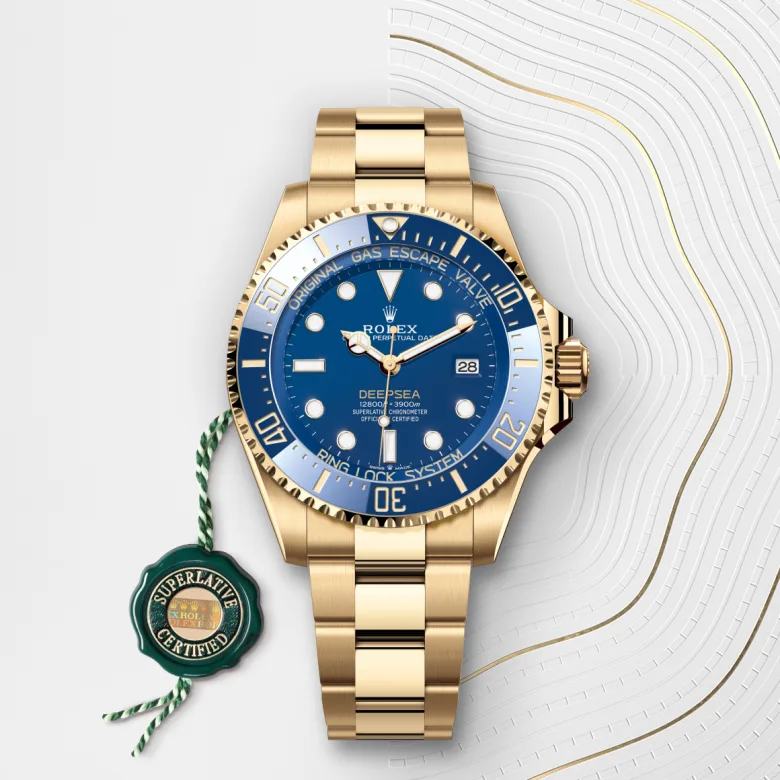 rolex deepsea in 18 ct yellow gold, m136668lb-0001 - Chronolink