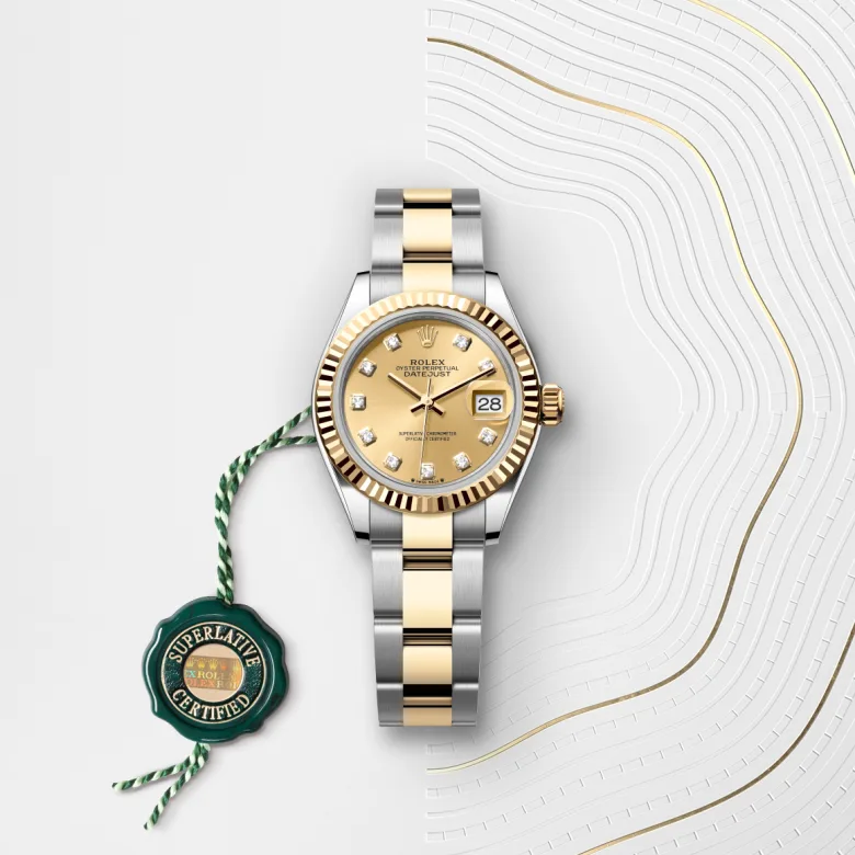 rolex lady-datejust din rolesor galben - combinație oystersteel și aur galben, m279173-0012 - Chronolink