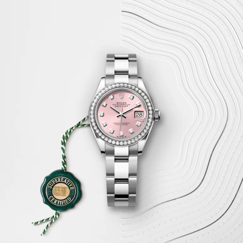 rolex lady-datejust din rolesor alb - combinație oystersteel și aur alb, m279384rbr-0004 - Chronolink