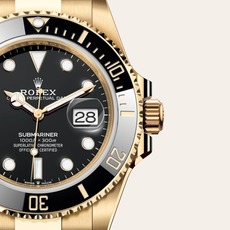 rolex submariner din aur galben de 18 carate, m126618ln-0002 - Chronolink