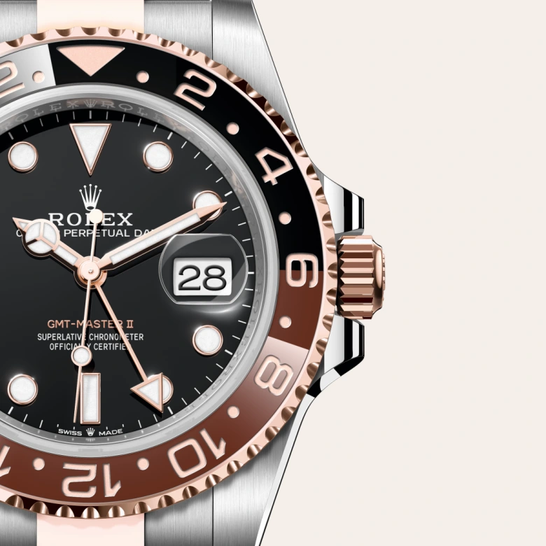 rolex gmt-master ii in everose rolesor - combination of oystersteel and everose gold, m126711chnr-0002 - Chronolink