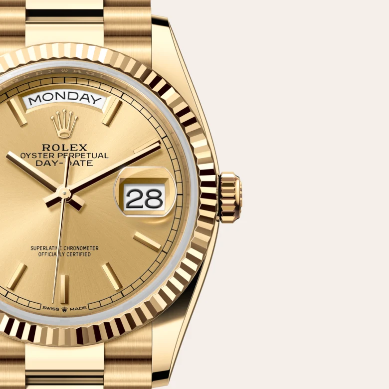 rolex day-date in 18 ct yellow gold, m128238-0045 - Chronolink