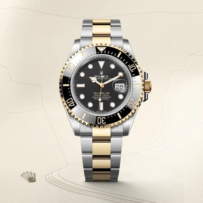 rolex sea-dweller din rolesor galben - combinație oystersteel și aur galben, m126603-0001 - Chronolink