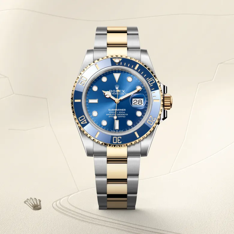 rolex submariner din rolesor galben - combinație oystersteel și aur galben, m126613lb-0002 - Chronolink