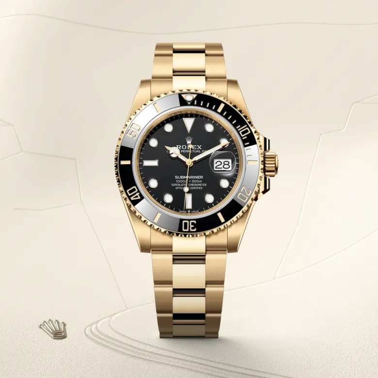 rolex submariner din aur galben de 18 carate, m126618ln-0002 - Chronolink