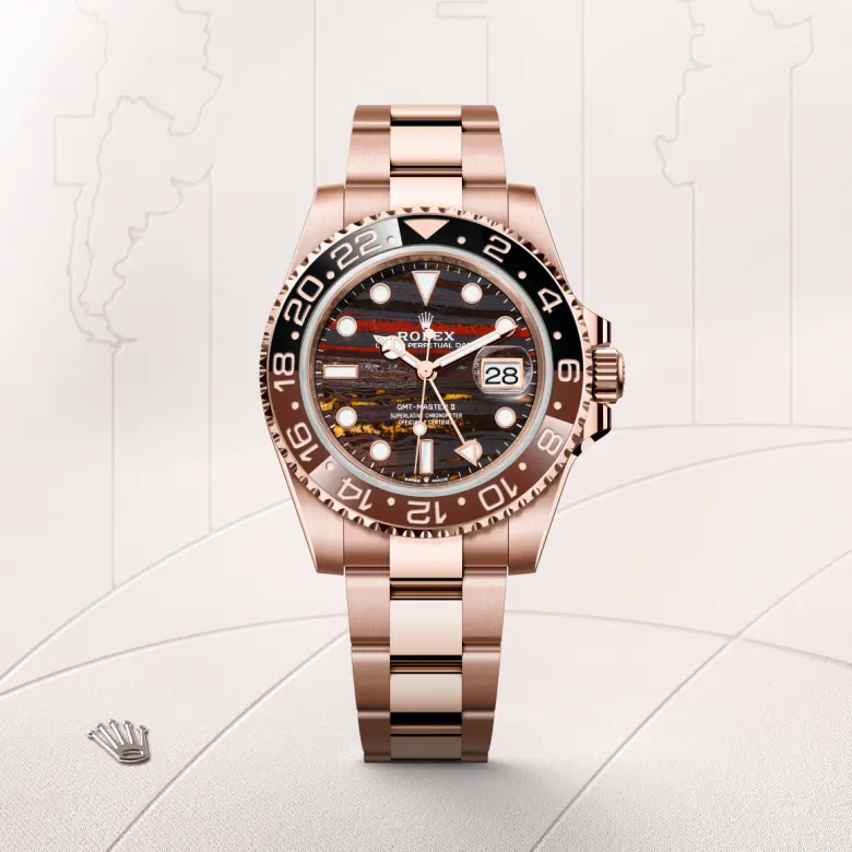 rolex gmt-master ii in 18 ct everose gold, m126715chnr-0002 - Chronolink