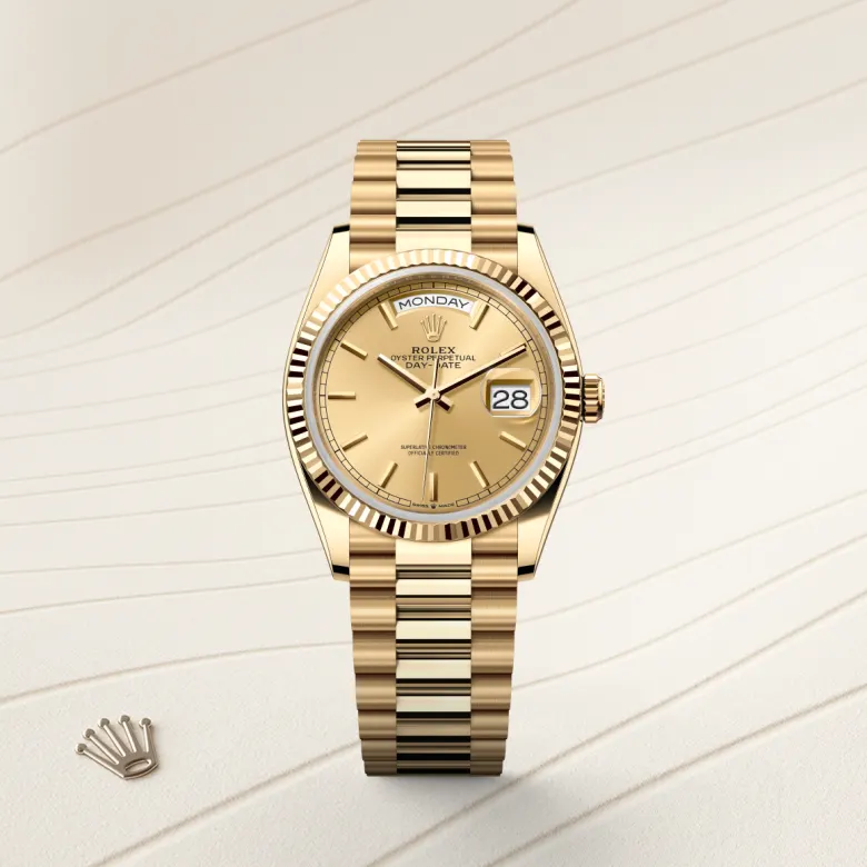 rolex day-date in 18 ct yellow gold, m128238-0045 - Chronolink
