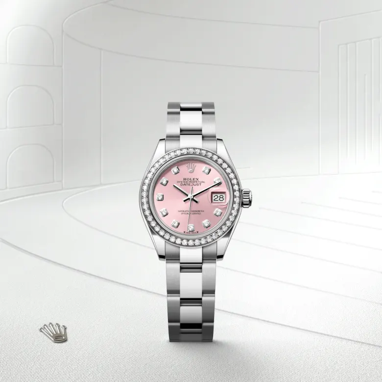 rolex lady-datejust din rolesor alb - combinație oystersteel și aur alb, m279384rbr-0004 - Chronolink